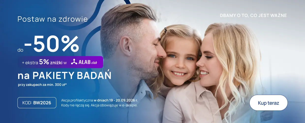 Akcja profilaktyczna do -50% na PAKIETY BADAŃ od 300 zł