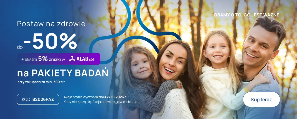Akcja profilaktyczna do -50% na PAKIETY BADAŃ od 300 zł