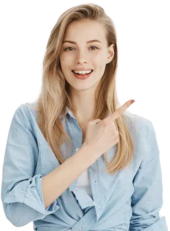 Kobieta prezentuje ofertę