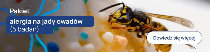 Pakiet alergia na jady owadów (5 badań) banerek