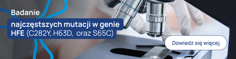 Badanie najczęstszych mutacji w genie HFE (C282Y, H63D, oraz S65C) (1) banerek