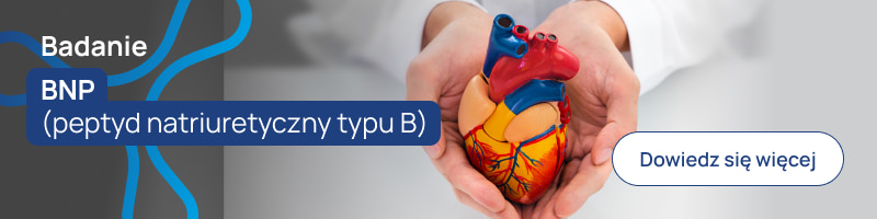 Badanie BNP (peptyd natriuretyczny typu B) baner
