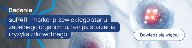 suPAR - marker przewlekłego stanu zapalnego organizmu, tempa starzenia i ryzyka zdrowotnego baner